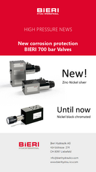 New corrosion protection BIERI 700 bar valves